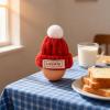 Taasmoog Set of 6 Egg Cosy, Knitted Hat, Funny Heat Protection Caps for Breakfast Egg, Perfect Kitchen Accessory Gift (Green) view 4