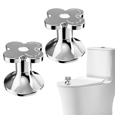 Flush Button Accessory - Adhesive Toilet Push Tool, Stylish Floral Design, Comfortable Handle Handle, Strong Grip | Sall Convenient Flush Press Tool