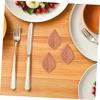 TOPPERFUN Brown Sugar Softener Disc Leaf Shape 10pcs Terracotta Sugar Moisture Absorber Reusable Food Storage Container Preservation Tool for Dried Fruits and Spices view 4