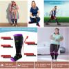 Compression Socks for Women Wide Calf, Plus-Size Wide Leg High Stretch Socks, For Athletic Running Cycling (3XL,3Pcs-30) view 2