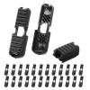 25 Pieces Pull Tabs Cord End Clips for Shoe Laces, For Backpacks, Parachute Cords, and Outdoor Gear, Plastic Material with Secure Grip for Ropes less than 3 5mm view 1