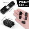 25 Pieces Pull Tabs Cord End Clips for Shoe Laces, For Backpacks, Parachute Cords, and Outdoor Gear, Plastic Material with Secure Grip for Ropes less than 3 5mm view 2