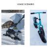 Scooter Ski Sled Glider 2-in-1 | Convertible Stroller and Snowboard | Perfect for Cycling, Jogging, Outdoor Paths, Backyard, Park, Camping | Versatile Cart for Winter Sports view 3