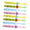 TOVINANNA 2 Sets Toothbrushes with Soft Bristles Numeric Handle Manual Tooth Brush for Oral Care for Boys and Gentle Cleaning for Growing Teeth and Gum Health