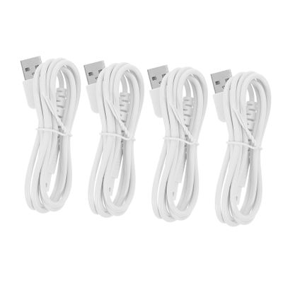 Beatifufu 4pcs Water Flosser USB Cable Replacement Charger Cord for Cordless Water Flosser Portable Charger Cord for Travel Use for Oral Irrigators