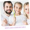 HONMEET 2sets Boys and Girls Soft Toothbrush Manual Toothbrush for Toddlers Ages Fun Number Handle for Teeth Cleaning view 3