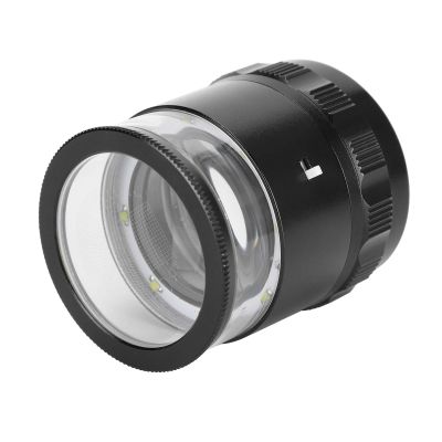 Oytrui 10X Magnifier Loupe, Optical Glass Lens with 8LED Light and Measuring Scale, for Clear Magnification and Accurate Measurement