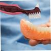 BCOATH 6pcs Denture Cleaning Brush Double Sided False Teeth Cleaner Denture Toothbrush for Seniors Hard Bristle Toothbrush for Wisdom Care Cleaning Tools for Teeth Care view 4