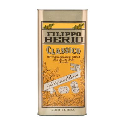Fillippoo Cllassicco Olive Oil 5 L | Premium Mild & Balanced Flavour | Ideal for Cooking, Dressing & Marinades | Mediterranean Quality | Cold Extracted