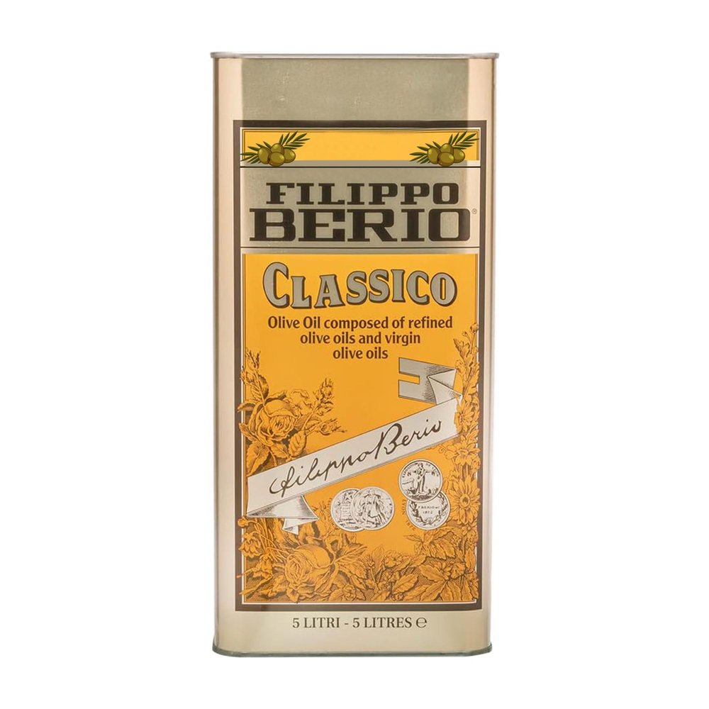 Fillippoo Cllassicco Olive Oil 5 L | Premium Mild & Balanced Flavour | Ideal for Cooking, Dressing & Marinades | Mediterranean Quality | Cold Extracted