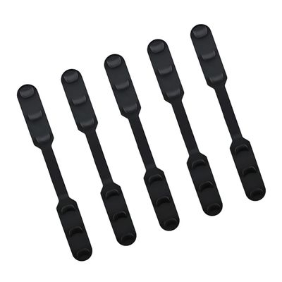 BESTYASH 5pcs Adjustable Black Silicone Mask Band Extension Buckles Elastic Ear Rope Buckle Mask Accessories for Men and Women Comfortable Fit