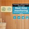 2in1 Sauna Thermometer And Hygrometer With Cedar Wood for Steam Room, Temperature And Humidity Monitoring In Various Sauna Environments view 2