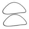 VALICLUD 2pcs Barber Chair Rubber Base Ring for Salon Chair Replacement Rubber Gasket for Tile and Floor view 1