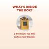 TENLITE Tea Retreat Luxury Set Loose Leaf Herbal Collection in Elegant Box Present for Birthday, Christmas, Anniversary, Mothers Day - (Green Mango Peach (50G) + Rose Green Tea (50G)) view 3
