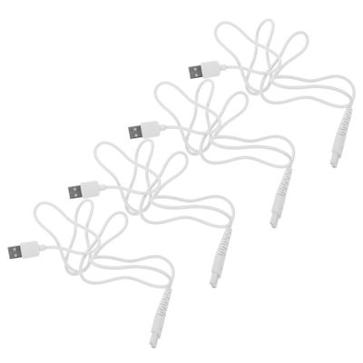 Baluue 4pcs Water Flosser USB Charging Cable Cordless Portable Replacement Charger Cord for Water Flosser Fast Charging Cord Compatible Oral Irrigators for Travel and Home Use