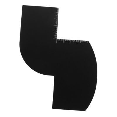 Beatifufu Reusable Black Beard Template Shaping Card Made of Pp Material for Precise Hairline Styling and Barber Shops Or Home Use Beard Alignment Tool