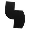 Beatifufu Reusable Black Beard Template Shaping Card Made of Pp Material for Precise Hairline Styling and Barber Shops Or Home Use Beard Alignment Tool