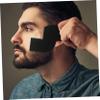 Beatifufu Reusable Black Beard Template Shaping Card Made of Pp Material for Precise Hairline Styling and Barber Shops Or Home Use Beard Alignment Tool view 3