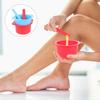 Anneome 2 pcs High-grade Silicone Wax Melt Warmer Liner with Stirring Sticks Non-stick Reusable Wax Bean Warmer Bowl for Home and Salon Hair Removal Heat Resistant and Easy to Clean view 3