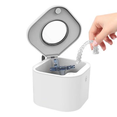 yupeuooe Retainer Cleaner Case - UVC Retainer Box,Mouthguard Box for Overnight Cleaning Care Bathroom Night Braces Pacifier