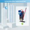 BYOFI 15 Pack Microfiber Mop Pads for O-Cedar H2prO Flat Mop System, Washable and Reusable Mop Replacement Heads for Floor Deep Cleaning, Mop Pad Refills for Wet Dry Floor view 2