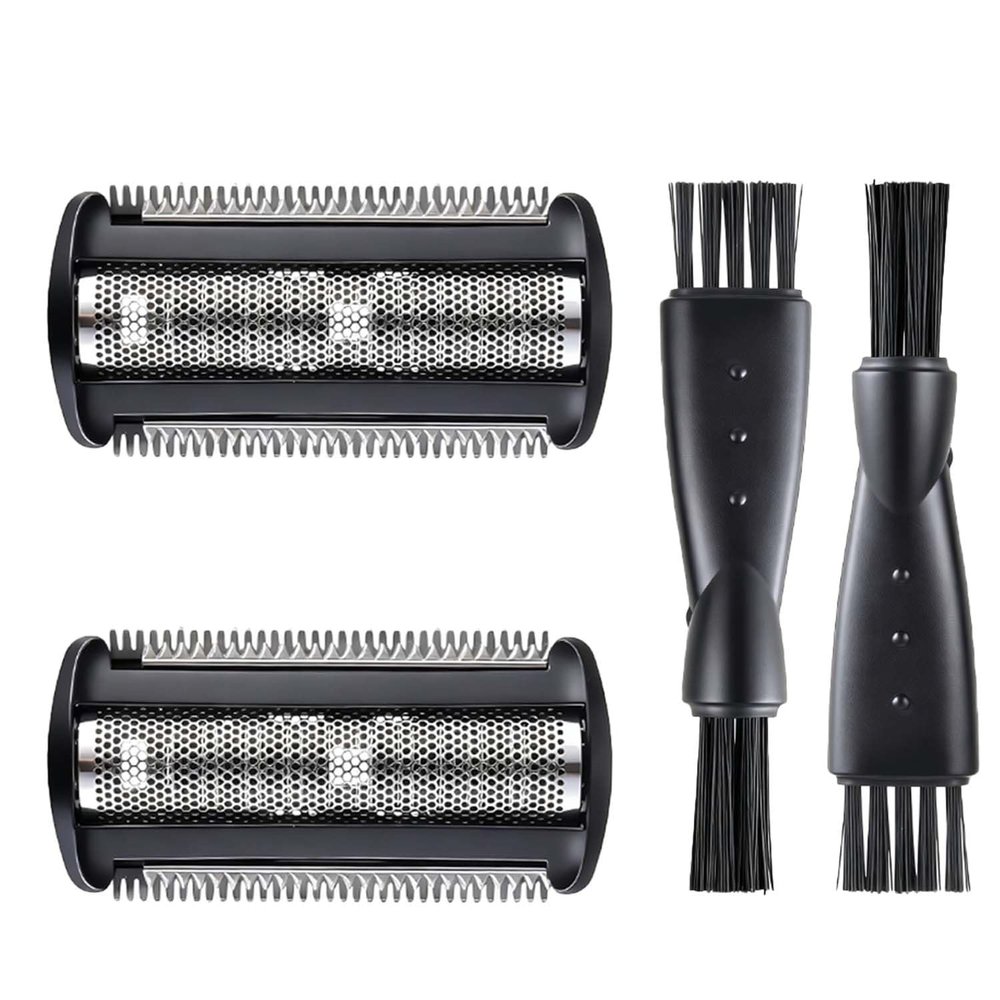 Pack of 2 Replacement Shaver Foil Head TT2000/43, Compatible with Philips Norelco Bodygroom TT2000/43, Series 7000, Series 5000, Series 3000, Wet and Dry Shaving (Black)