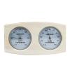 Chewtoyo Sauna Gauge, Wooden Thermometer and Hygrometer Dual Function, 32 F-248 F (0 C-120 C), Humidity 0%-100%, for Steam Room Hot Spring Use