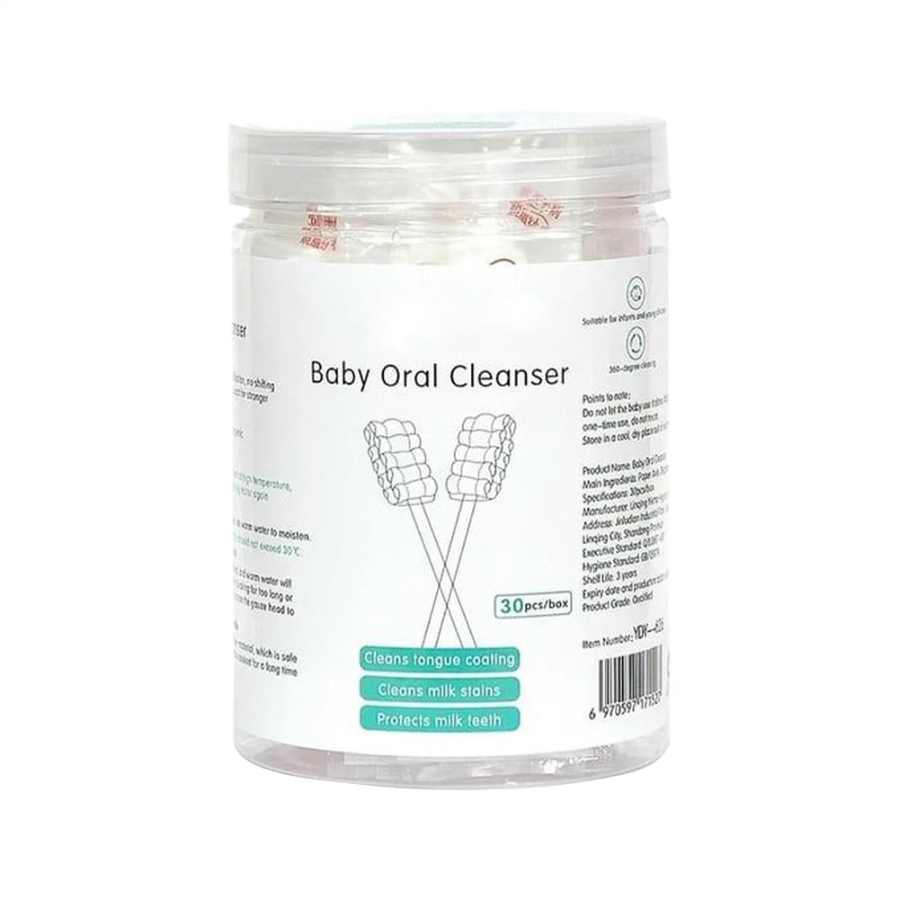 Babies Tongue Cleaner | Gum Care Cleaning Rod | Hygienic Gauze Cleaning Cloth for Care Girls