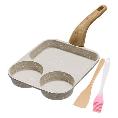 Non Stick Egg Frying Pan Divided Skillet Pot Heat-Resistant Handle Cooking