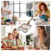 Non Stick Egg Frying Pan Divided Skillet Pot Heat-Resistant Handle Cooking view 4