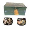 Color-Changing Yixing Clay Tea, Purple Chinese Style Kung Fu Teapot, Hand-made Dragon and Phoenix Color-changing Purple Clay Teapot,with Luxury Gift Box for Tea Lovers (2Cups) view 1
