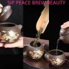 Color-Changing Yixing Clay Tea, Purple Chinese Style Kung Fu Teapot, Hand-made Dragon and Phoenix Color-changing Purple Clay Teapot,with Luxury Gift Box for Tea Lovers (2Cups) view 4