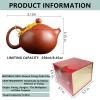 Yixing Clay Teapot 250ml, 8.5 oz, Red Chinese Style Kung Fu Teapot with Luxury Gift Box for Tea Lovers view 2