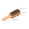 BELLIFFY Wooden Beard Comb 2pcs Medium Boar Bristle Beard Brushes Mens Styling Comb for Thick Hair Grooming Viking Mustache Brush Hair Straightener Tool view 2