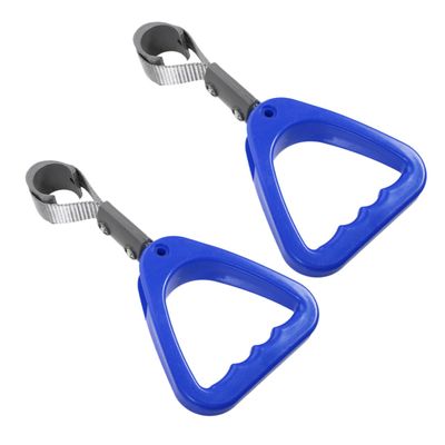 Abaodam 2pcs Blue Plastic Car Handle Grab Bars for Elderly and Disabled Passengers, Enhanced Safety and Versatile Use Subway and Train Assist Handles