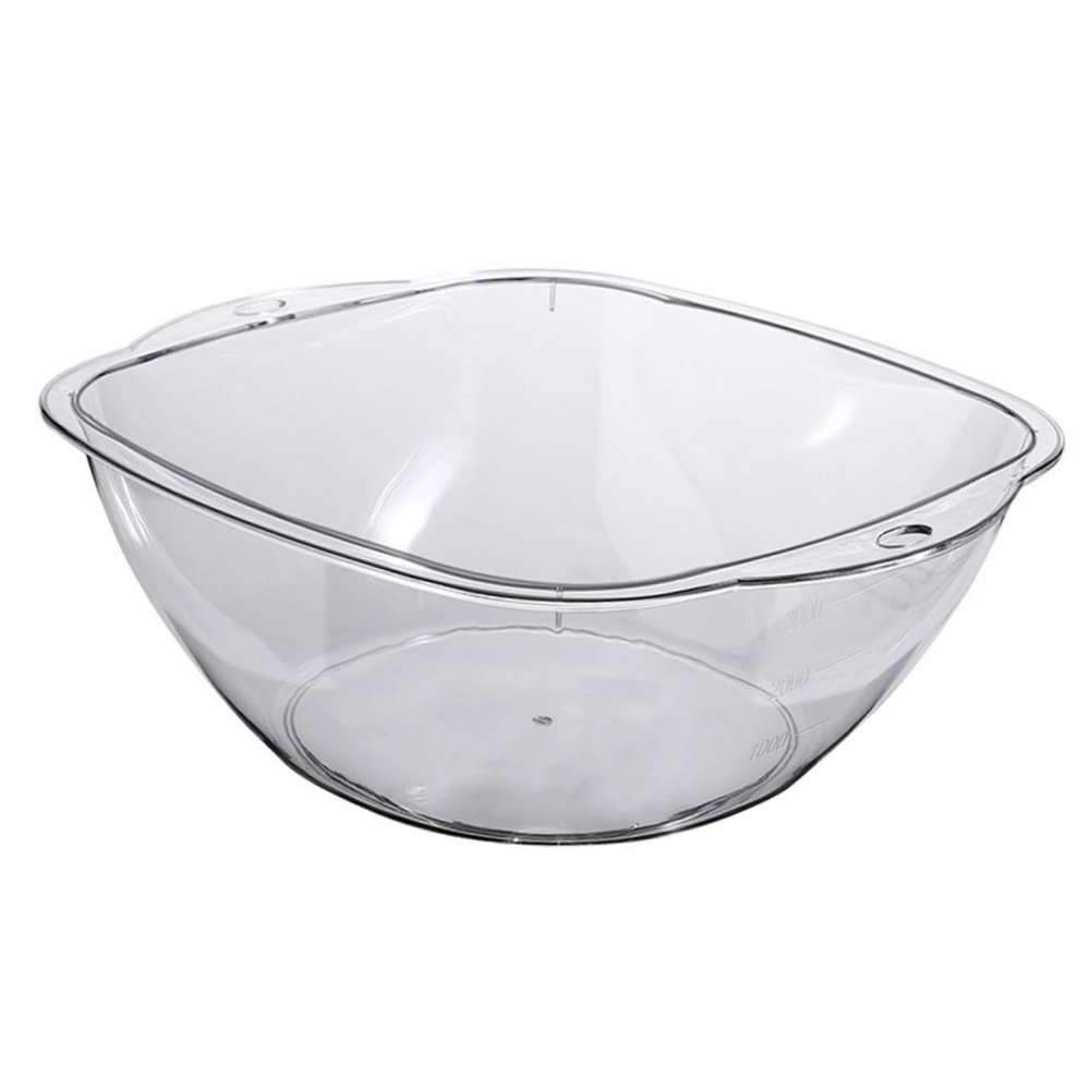 DECOMELODY Portable Face Cleansing Washbasin Plastic 12.8x11.6 Inch for Salon and Personal Skin Treatments