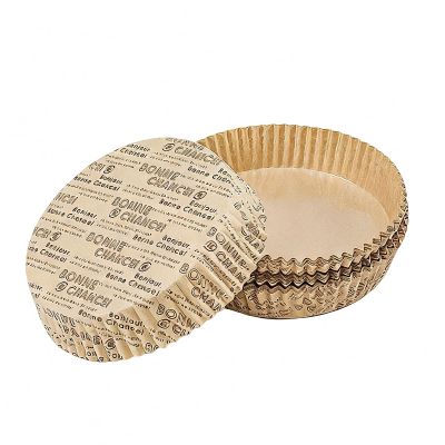 100 PCS Round Oil Proof Pizza Bottom Papers Non-Stick Air Fryer Oven Paper Baking Trays No Mess Easy Cleanup for Home Baking Camping Trips Summer Parties