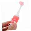 IWOWHERO 2Pcs Soft Bristles Toddler Toothbrush for Kids with Bear Shape Silicone Handle, Safe and Easy-Grip Manual Toothbrush Set for Children Aged 0-9 Years view 4