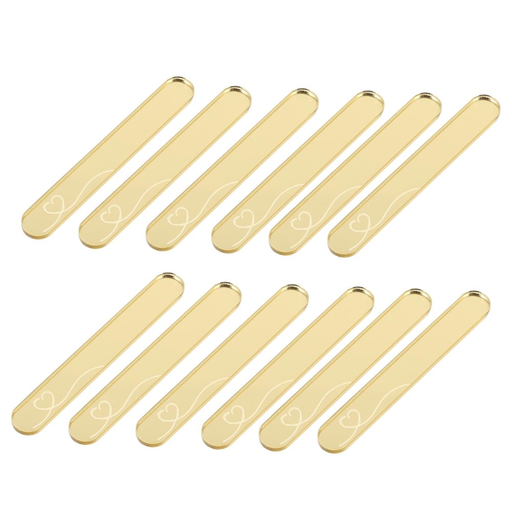 SAFIGLE 20Pcs Acrylic DIY Ice Pop Sticks for Boys and Girls Multi-Functional Craft Sticks for Parties and Festivals Creative and Delicate Dessert Accessories
