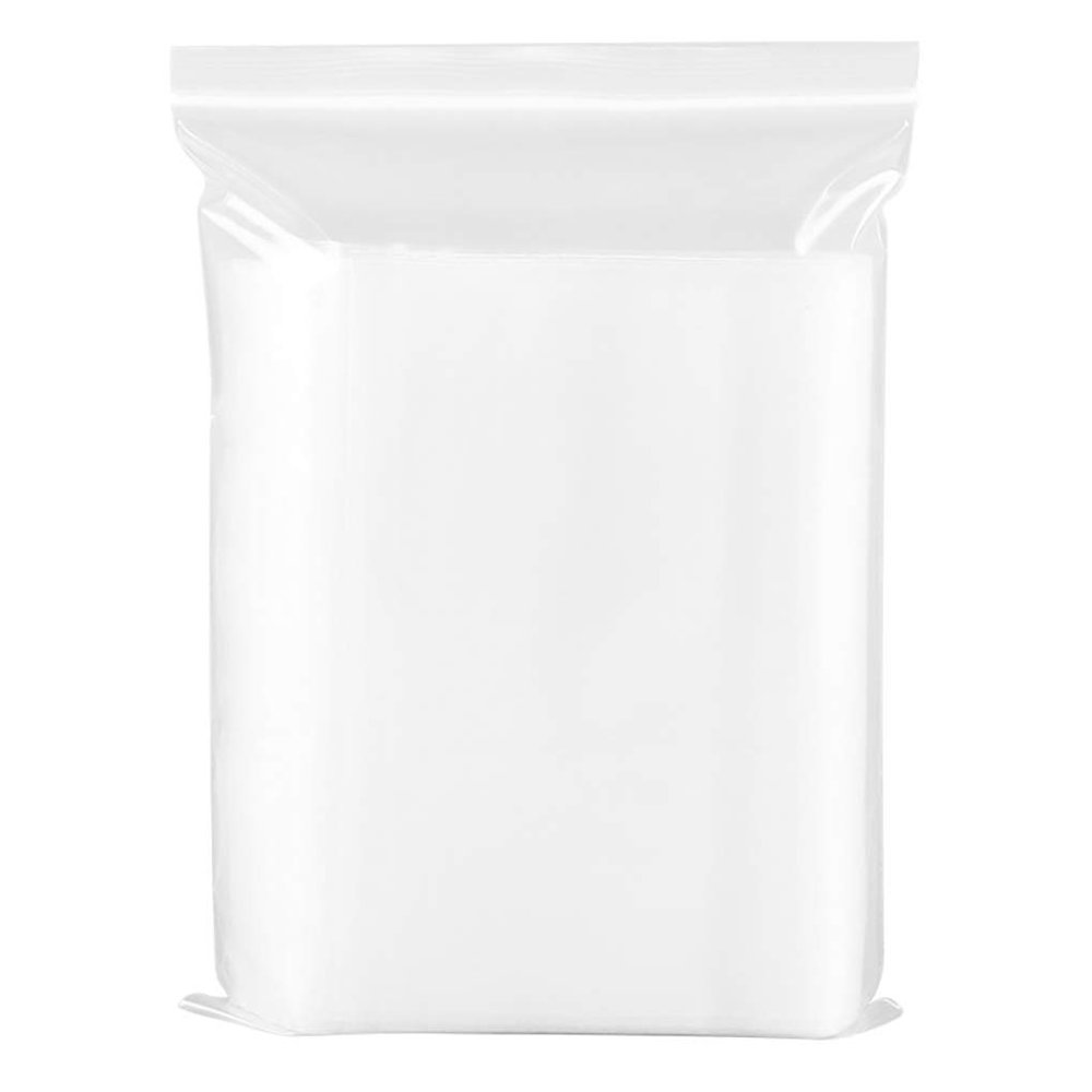 100 Pieces Clear Self Sealing Bags Thicken PE Plastic Resealable Cellophane Seal Pouches 10x15cm, 10 * 15cm