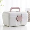 GPDNBIEU, First Aid Kit Plastic Storage Box Medicine Sewing Organizer Multipurpose With Removable Tray Kits(Pink) view 2