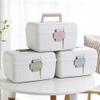 GPDNBIEU, First Aid Kit Plastic Storage Box Medicine Sewing Organizer Multipurpose With Removable Tray Kits(Pink) view 3