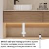 Kitchen Sink Drain Pipe, Drain Pipe Sets for Sink - Sink Drain P Siphon Pipe | Clog-proof Bathroom Sink Drain Clear Flexible Drain Kit Sink Drain view 3