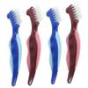 IWOWHERO 4pcs Double-Sided Denture Cleaning Brushes for False Teeth Care Nylon Bristles with Compact Lightweight Design Travel-Friendly Oral Care Supply for Elderly Denture Maintenance view 1
