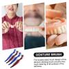 IWOWHERO 4pcs Double-Sided Denture Cleaning Brushes for False Teeth Care Nylon Bristles with Compact Lightweight Design Travel-Friendly Oral Care Supply for Elderly Denture Maintenance view 4