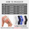 Kuangmi Knob Knee Brace for Pain Relief,Knee Support with Patella Gel Pad & Side Stabilizers,Compression Knee Sleeve for Running,Workout,Arthritis,Joint Pain,Meniscus Tear(White,Right,XL) view 3