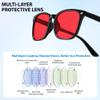 100% Blue Light Blocking Glasses with 7-Layer Coating Technology Sleep Glasses for Men Women, Gaming Computer Glasses Anti Glare & Anti Fatigue, UV400 Filter for Screen Time, TV & Mobile Phones view 2