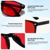 100% Blue Light Blocking Glasses with 7-Layer Coating Technology Sleep Glasses for Men Women, Gaming Computer Glasses Anti Glare & Anti Fatigue, UV400 Filter for Screen Time, TV & Mobile Phones view 4