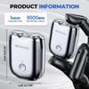 Electric Mini Shaver for Men, Upgraded Electric Razor for Men, Double Head Razor, Wet & Dry Shaving Machine, Portable Razors, IPX7 Waterproof Compact Electric Shaver for Home, Travel, Office view 2