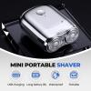 Electric Mini Shaver for Men, Upgraded Electric Razor for Men, Double Head Razor, Wet & Dry Shaving Machine, Portable Razors, IPX7 Waterproof Compact Electric Shaver for Home, Travel, Office view 4